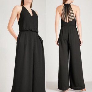REISS Strappy Back Wide Leg Jumpsuit